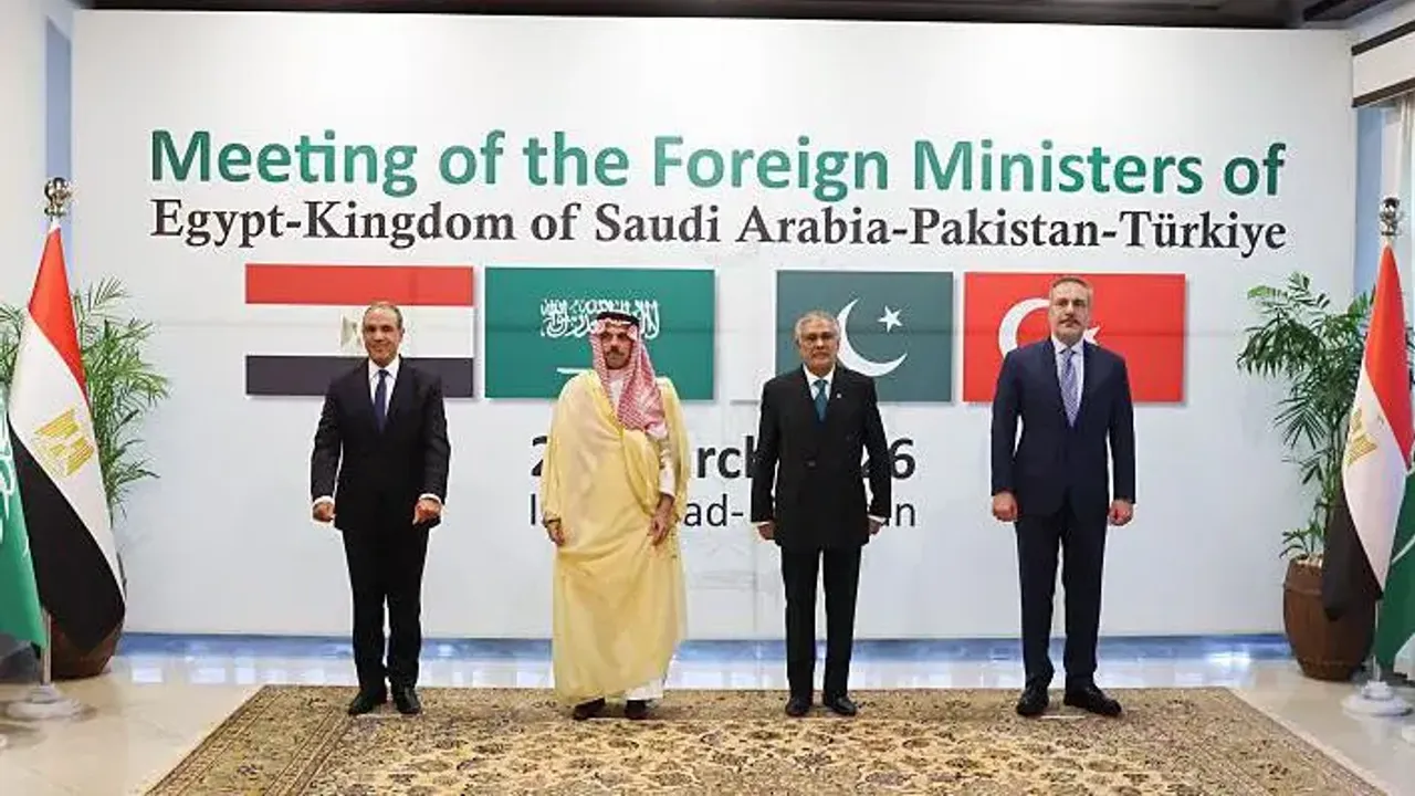 Türkiye, Pakistan, Mısır Ve Suudi Arabistan Dışişleri Bakanları İslamabad’Da Bir Araya Geldi