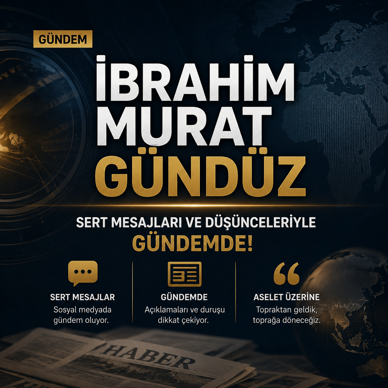 İbrahim Murat Gündüz’den Hocası Cumali Sarıdoğan’a Taziye Mesajı
