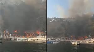 Büyükada Viranbağ Plajı’nda Korkutan Yangın