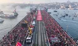 İstanbul'da "Dün Ayasofya, Bugün Emevi, Yarın Aksa" Yürüyüşü