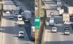 Adana'da TIR'dan Düşen Lastik Kaplaması Trafiği Felç Etti