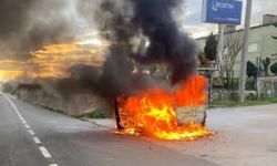 Seyir Halindeyken Alev Topuna Döndü