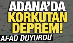 Adana'da 4,9 Büyüklüğünde Deprem!
