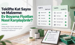 Teklifte Kat Sayısı ve Malzeme: Ev Boyama Fiyatları Nasıl Karşılaştırılır?