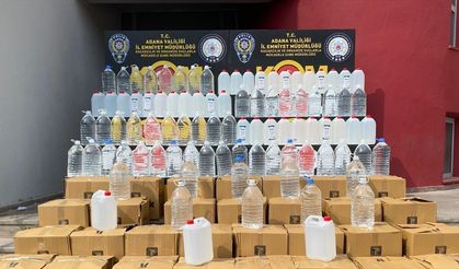 Adana’da 2 Ton Kaçak Etil Alkole Operasyon: İki Gözaltı