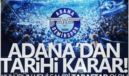 Adana Demirspor’da Tarihi Devir: Kulübün Yeni Sahibi Taraftar Oldu