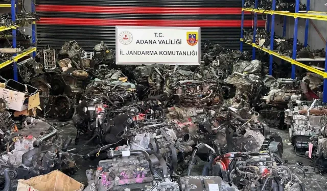 Adana'da 96 Kaçak Otomobil Motoru Bulundu ve Bir Kişi Tutuklandı