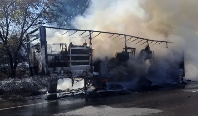 Adana’da TAG Otoyolu’nda Tır Yangını: Kilometrelerce Araç Kuyruğu Oluştu