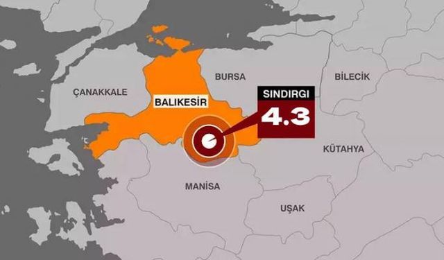 Balıkesir Sındırgı’da 4.3 Büyüklüğünde Deprem Korkuttu