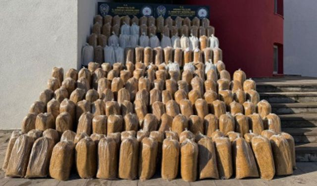 Adana’da 2 Buçuk Ton Kaçak Tütün Ele Geçirild