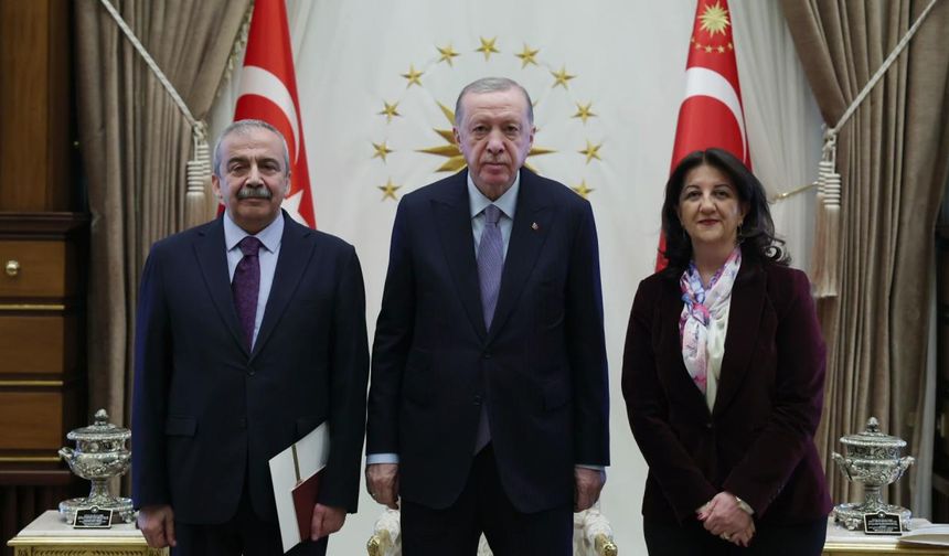 Cumhurbaşkanı Erdoğan, DEM Parti heyetini kabul etti
