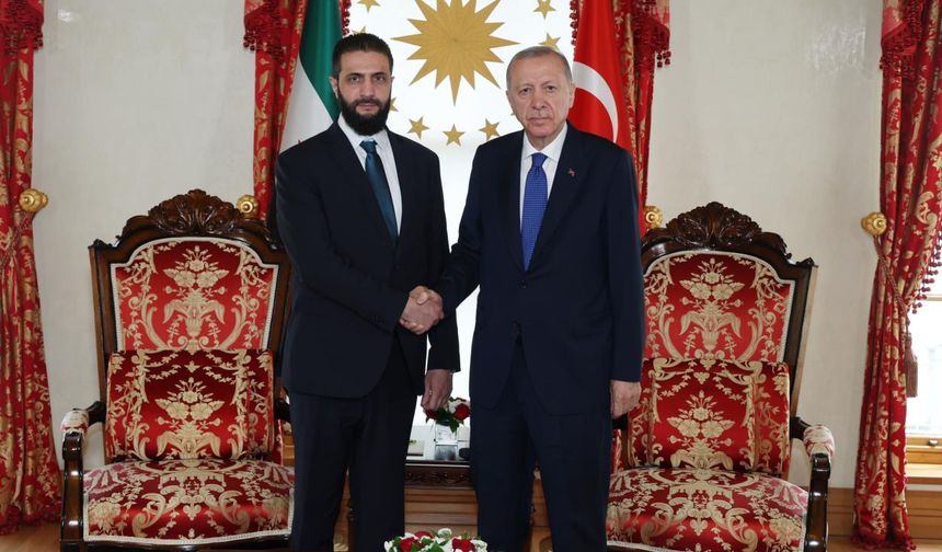 Cumhurbaşkanı Erdoğan, Suriye Cumhurbaşkanı Şara İle Görüştü
