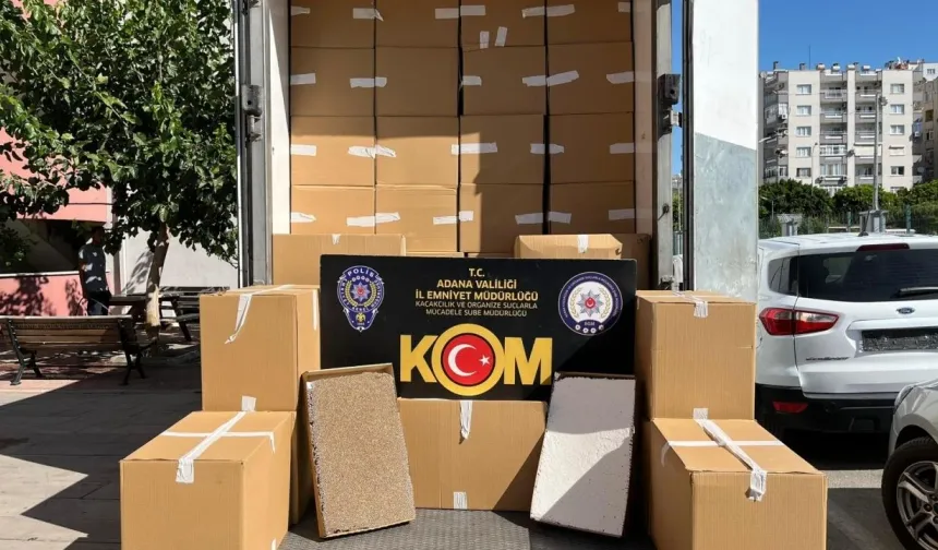 Adana’da Kaçakçılık Operasyonu: 1 Milyon 650 Bin Makaron Ele Geçirildi