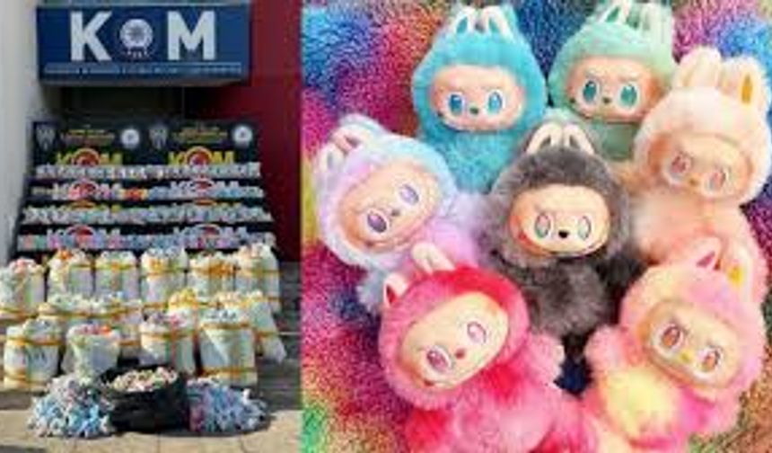 Adana’da 2 Bin 605 Gümrük Kaçağı “Labubu” Oyuncak Ele Geçirildi