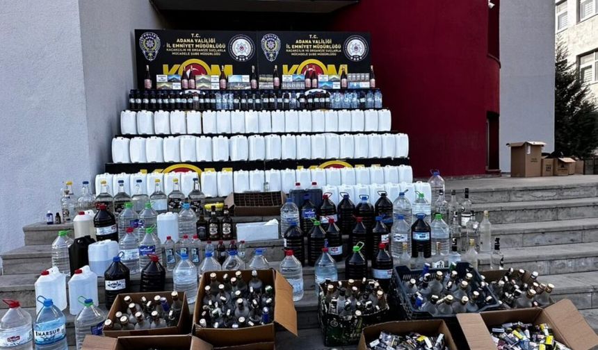Adana’da Sahte İçki Operasyonu: 16 Şüpheli Gözaltında