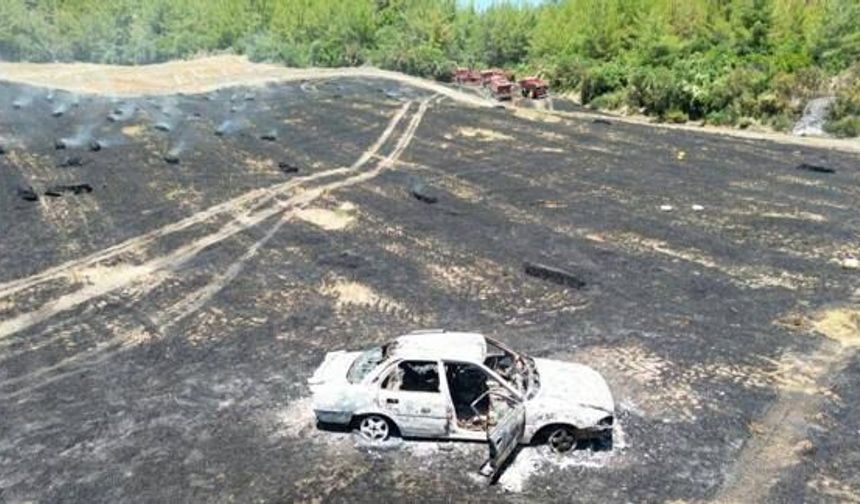 Adana'da Araçta Çıkan Yangın Ormanlık Alana Sıçradı