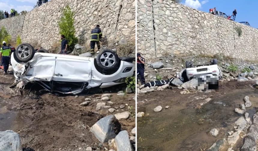 Otomobil Dereye Uçtu: Feci Kazada İki Kadın Hayatını Kaybetti